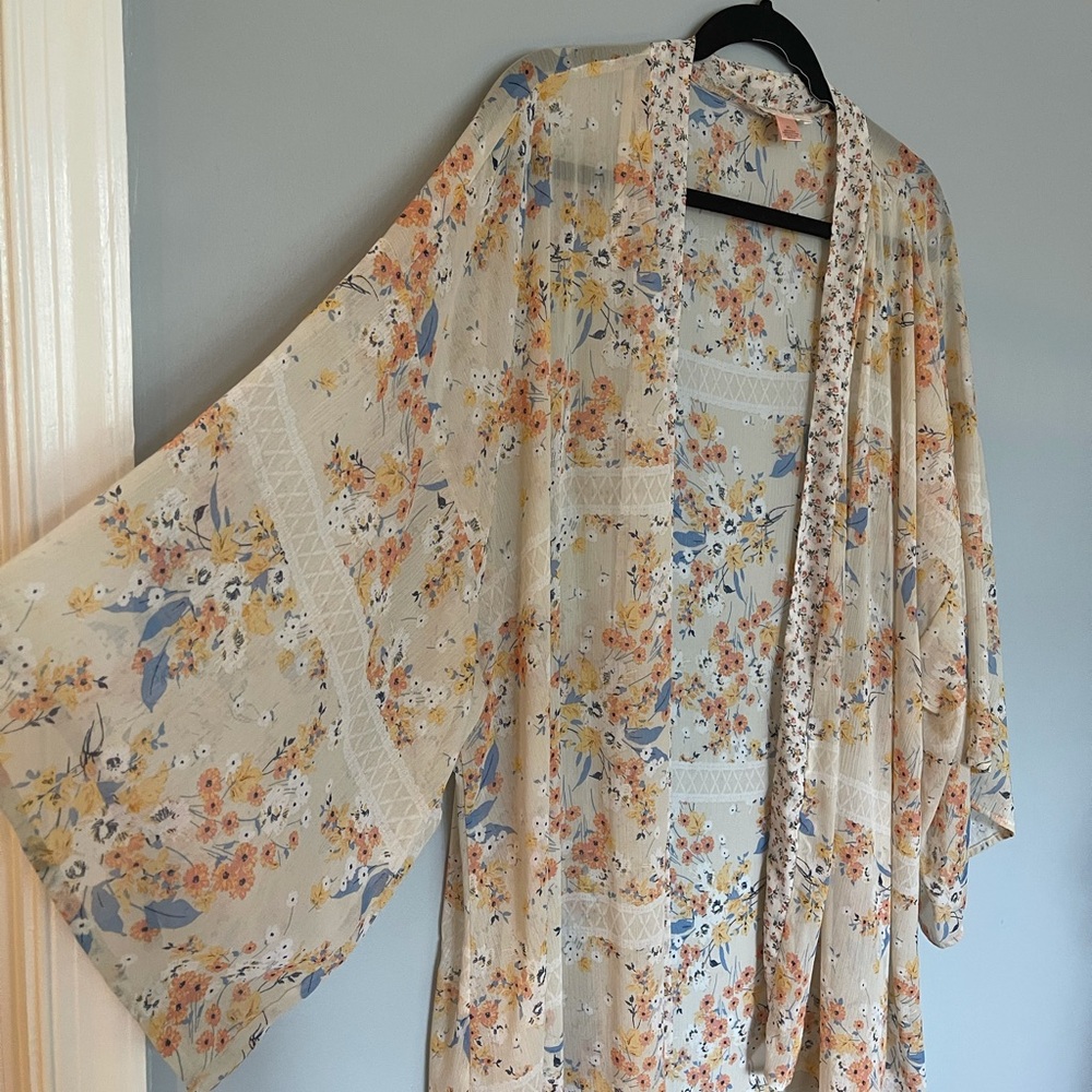 Band of Gypsies Floral Open Kimono